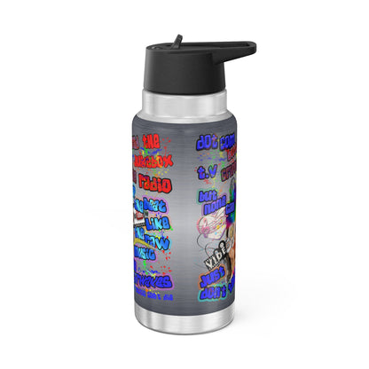 drop the beat - Gator Tumbler, 32oz  (brushed nickel)