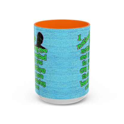 noticed you noticing - Accent Mug (faded dark blue)