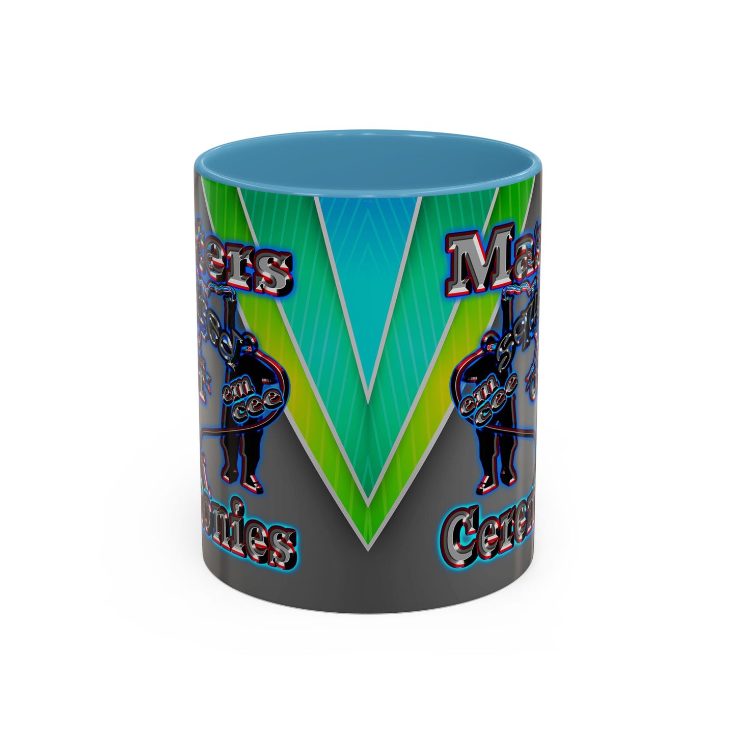 em cee squared - Accent Mug (rainbow split)