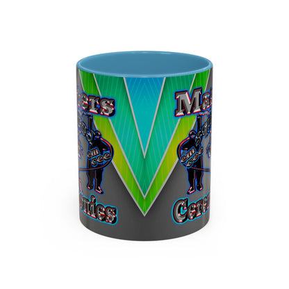 em cee squared - Accent Mug (rainbow split)