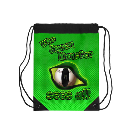 green monster - Drawstring Bag (logo green)