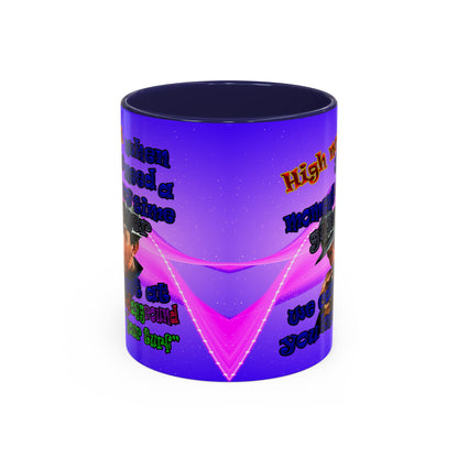 high noon - Accent Mug (purple-pink wave)