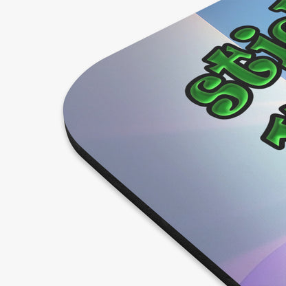 stick that in your pipe and smoke it - Mouse Pad (Rectangle) (grey-pink wave)