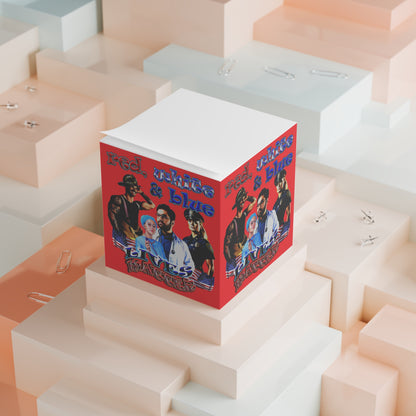 rw&b lives matter - note cube (red)