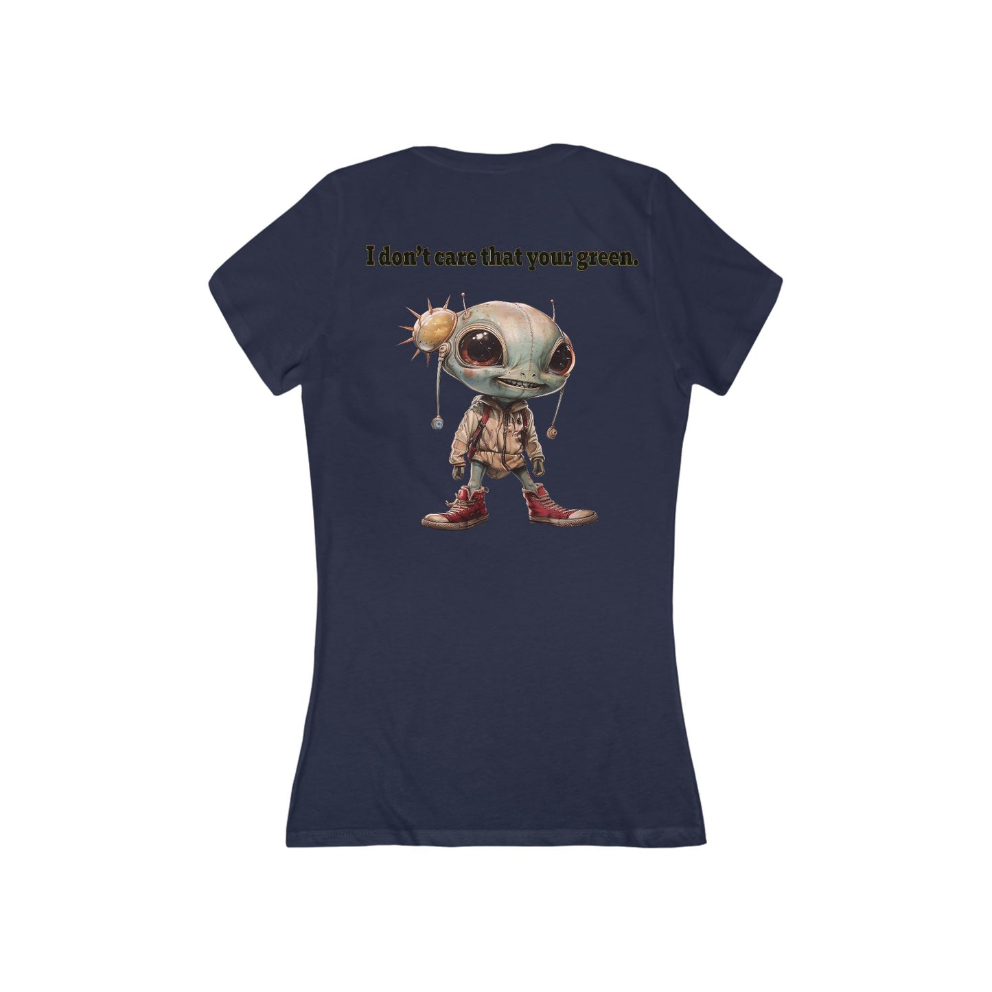 I don't care that your grey - Women's Jersey Short Sleeve Deep V-Neck Tee