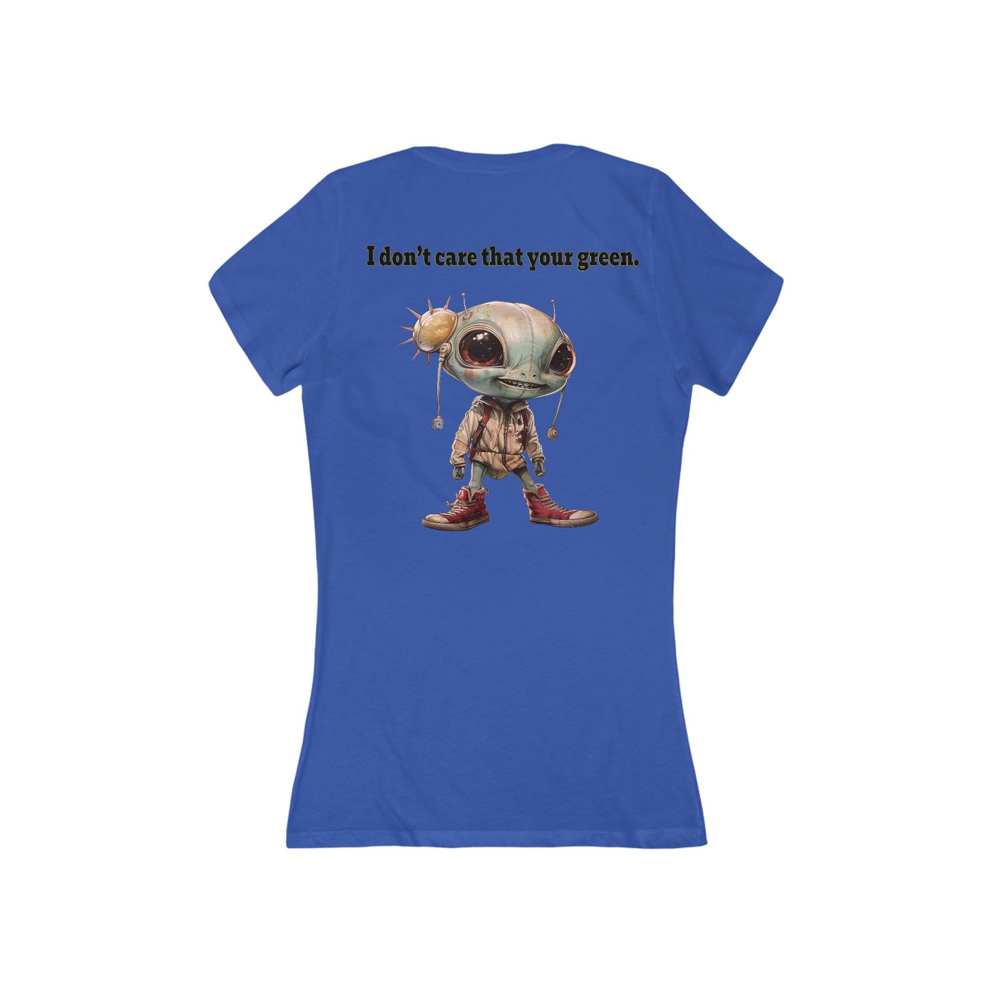 I don't care that your grey - Women's Jersey Short Sleeve Deep V-Neck Tee