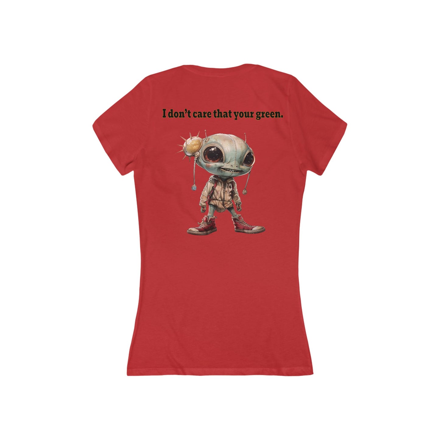 I don't care that your grey - Women's Jersey Short Sleeve Deep V-Neck Tee