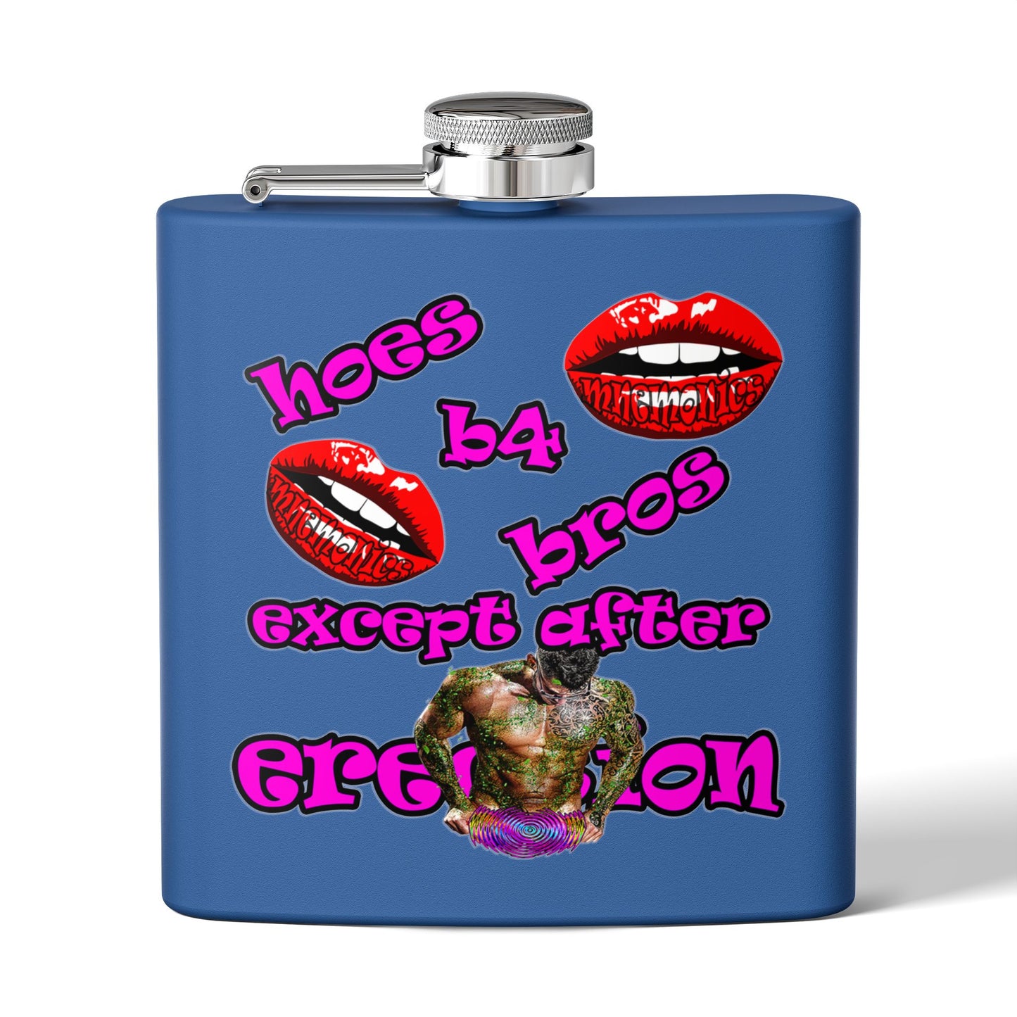 hoes b4 bros - Stainless Steel Flask