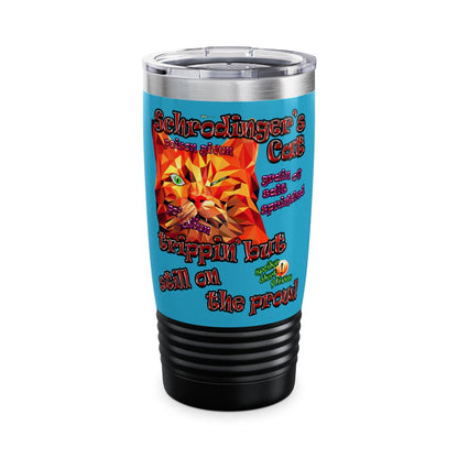 schrodinger's cat - Ringneck Tumbler, 20oz (turquoise)