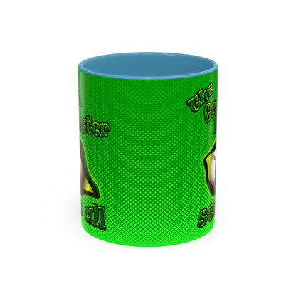 green monster - Accent Mug (logo green)