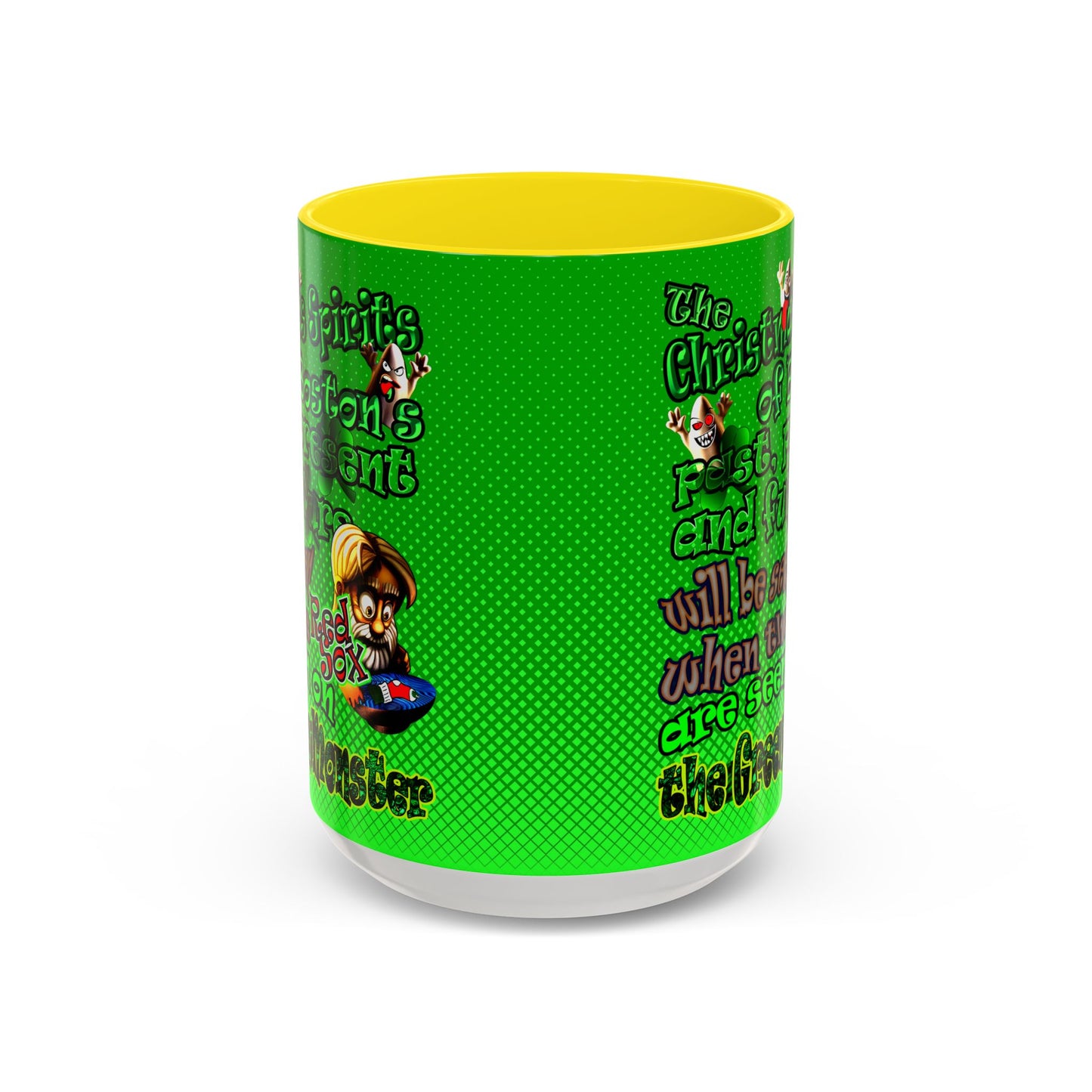 christmas spirits of boston - Accent Mug (logo green)