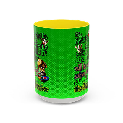 christmas spirits of boston - Accent Mug (logo green)