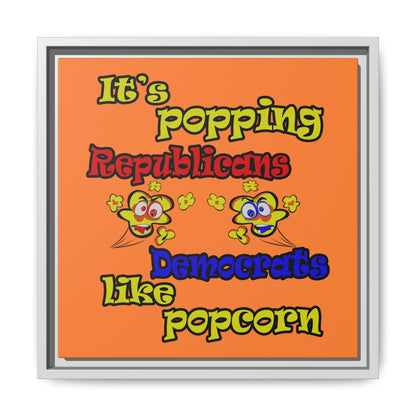 popping like popcorn - framed canvas art (crusta)