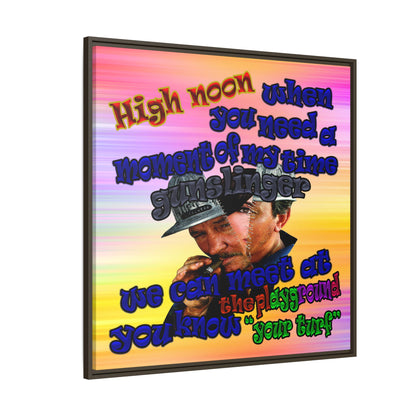 high noon - framed canvas art (color blur)