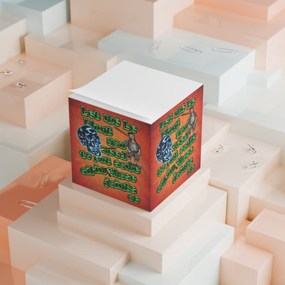 og - note cube (burnt orange)