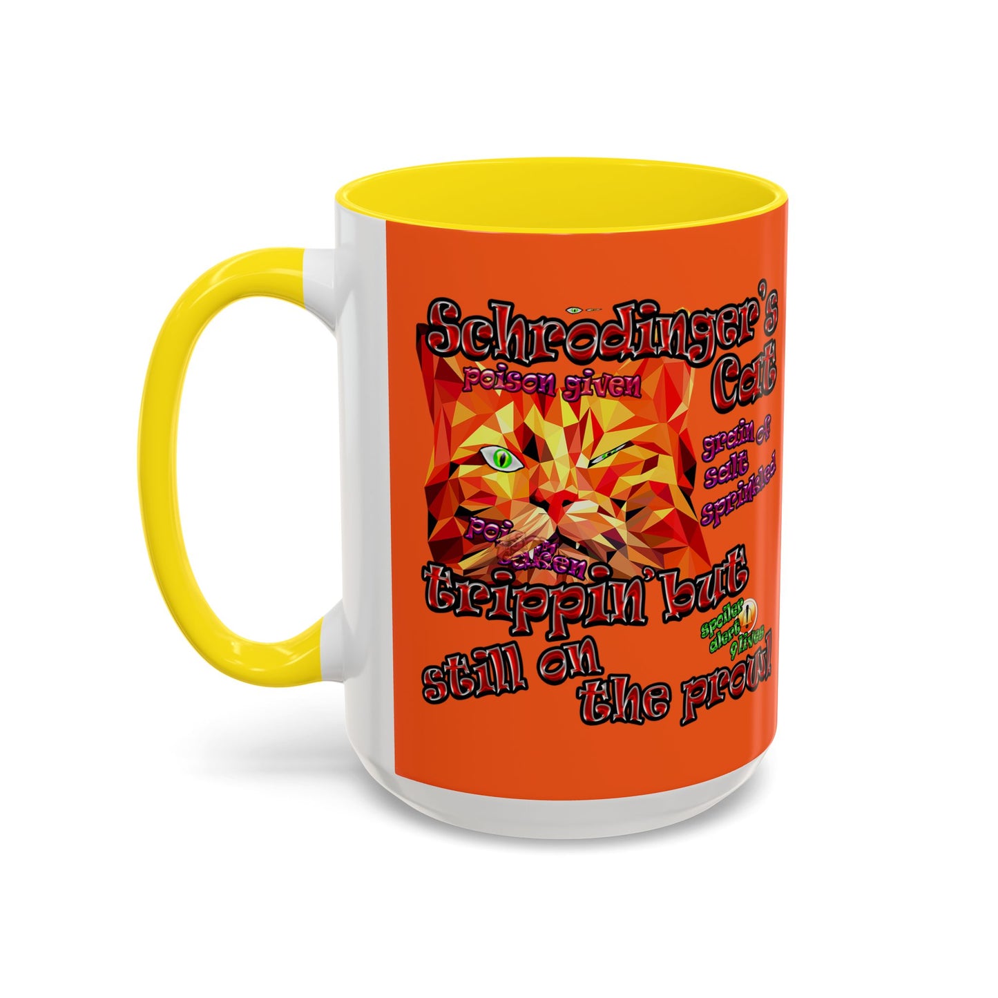 schrodinger's cat - Accent Mug (orange)