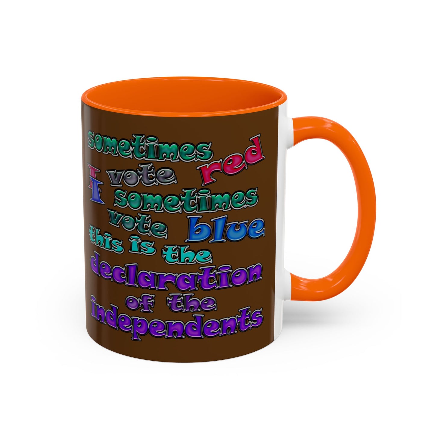 declaration of the independents - Accent Mug (brown)