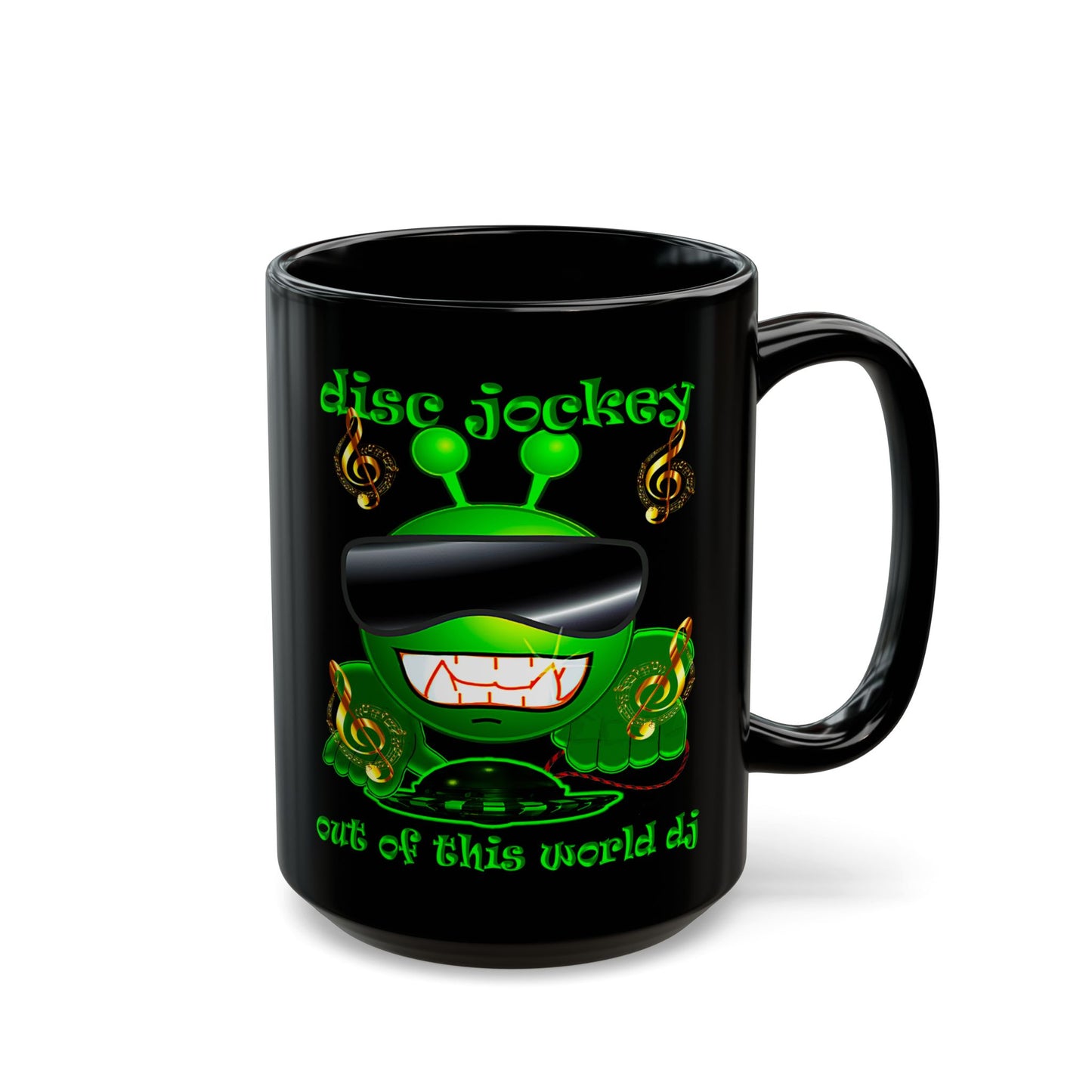 disc jockey - Black Mug (black)