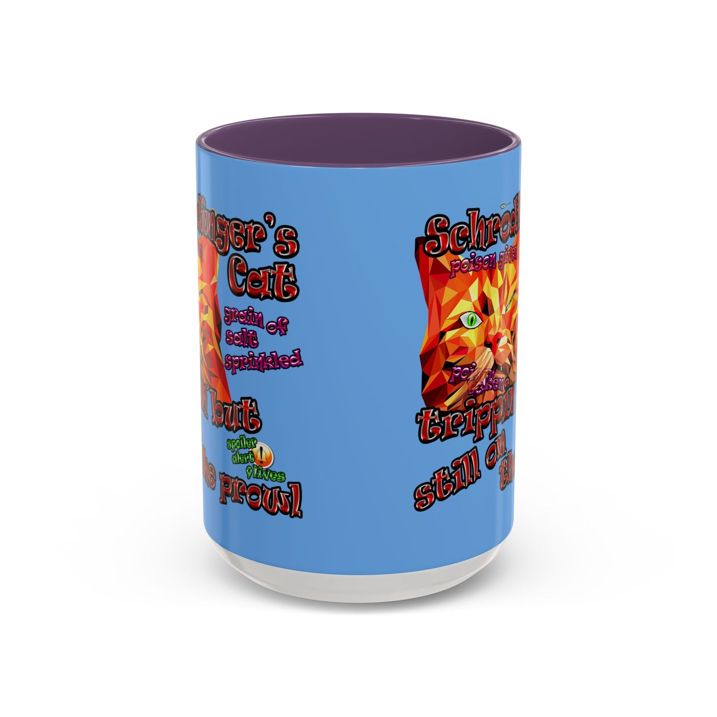 schrodinger's cat - Accent Mug (light blue)