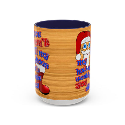 santa's shoes - Accent Mug (butterscotch wood finish)