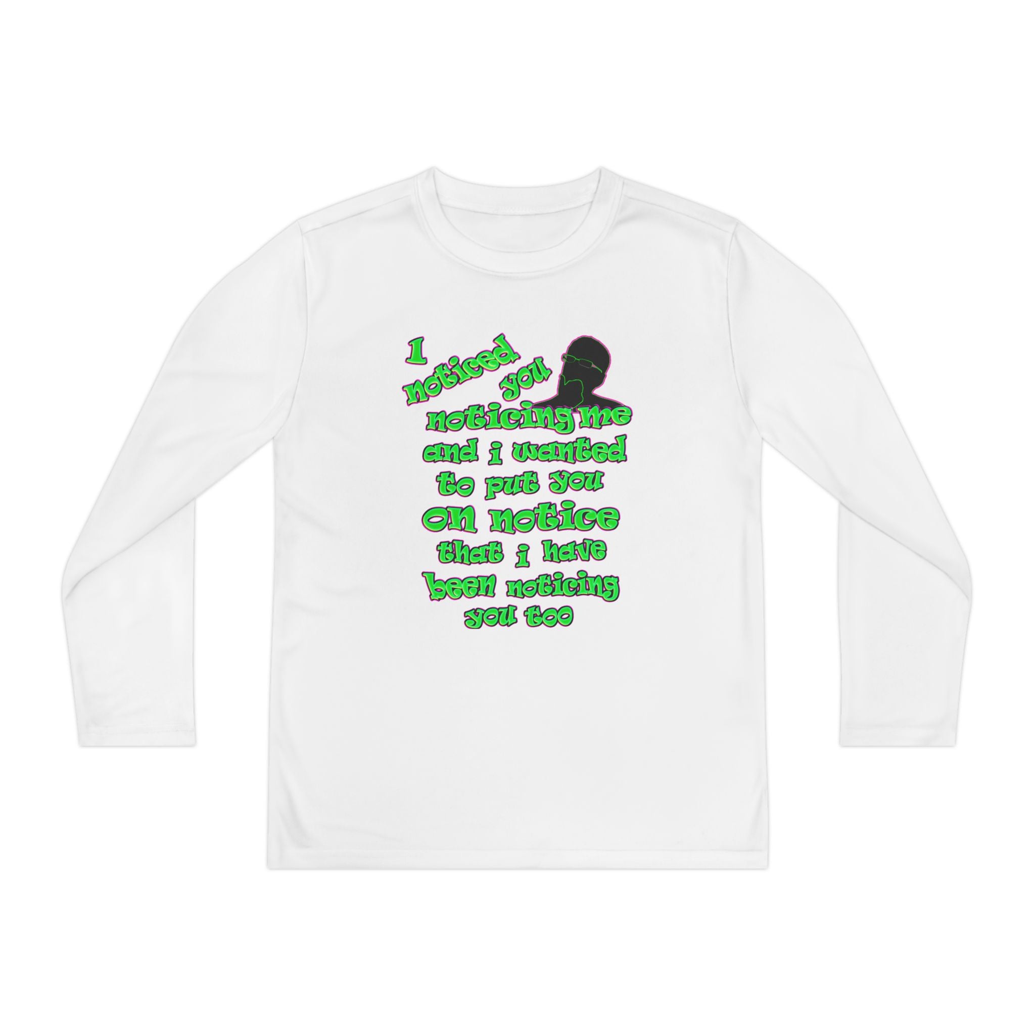 noticed you noticing - Youth Long Sleeve Competitor Tee