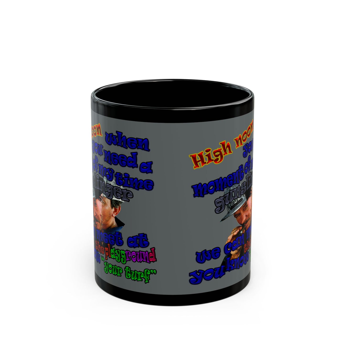 high noon - Black Mug (dark grey)