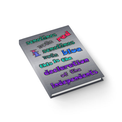 declaration of the independents - journal-blank (brushed nickel)