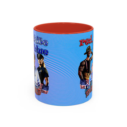 rw&b lives matter - Accent Mug (light blue-purple wave)
