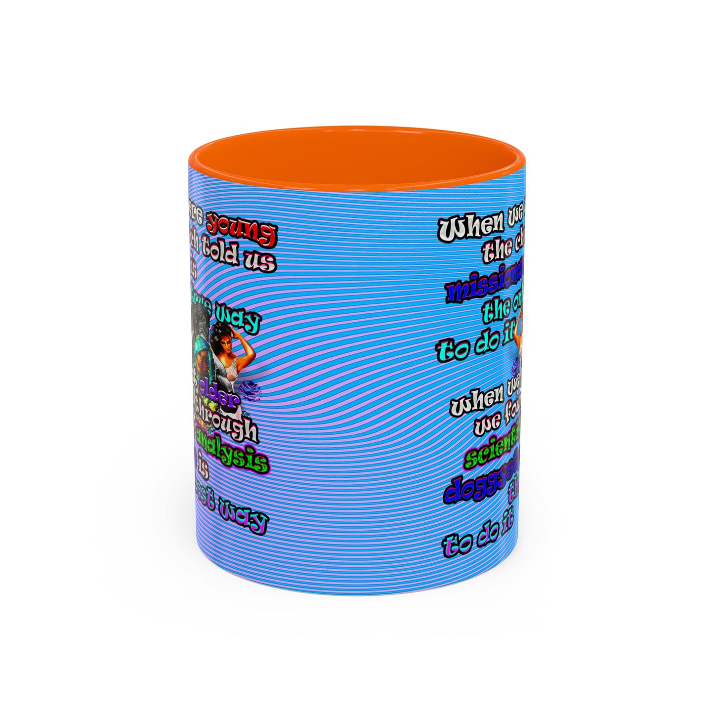 doggystyle - Accent Mug (light blue-purple wave)