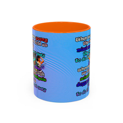 doggystyle - Accent Mug (light blue-purple wave)