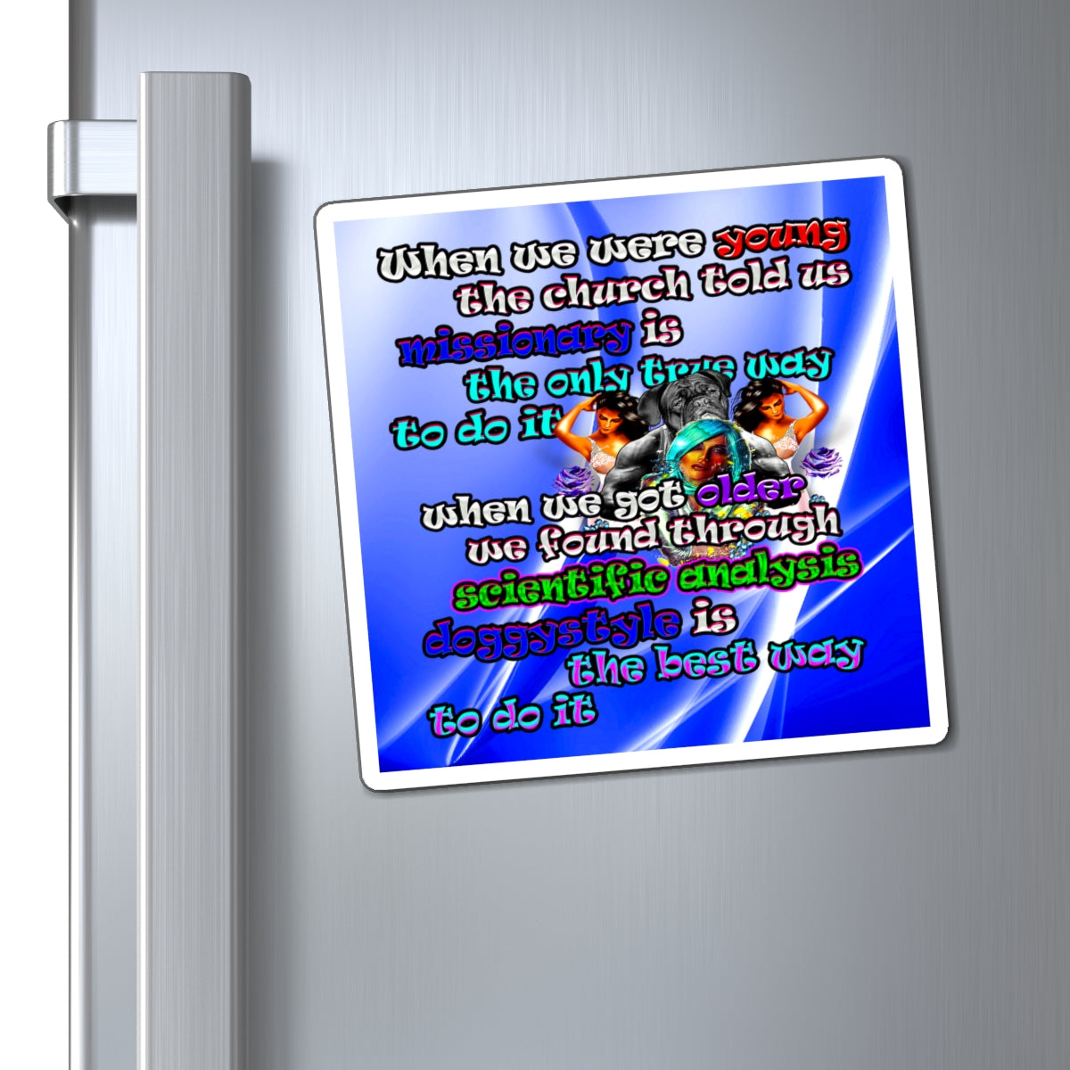 doggystyle - Magnets - (blue-white wave)