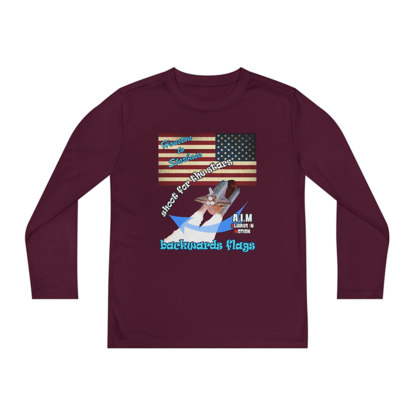 shoot for the stars - Youth Long Sleeve Competitor Tee