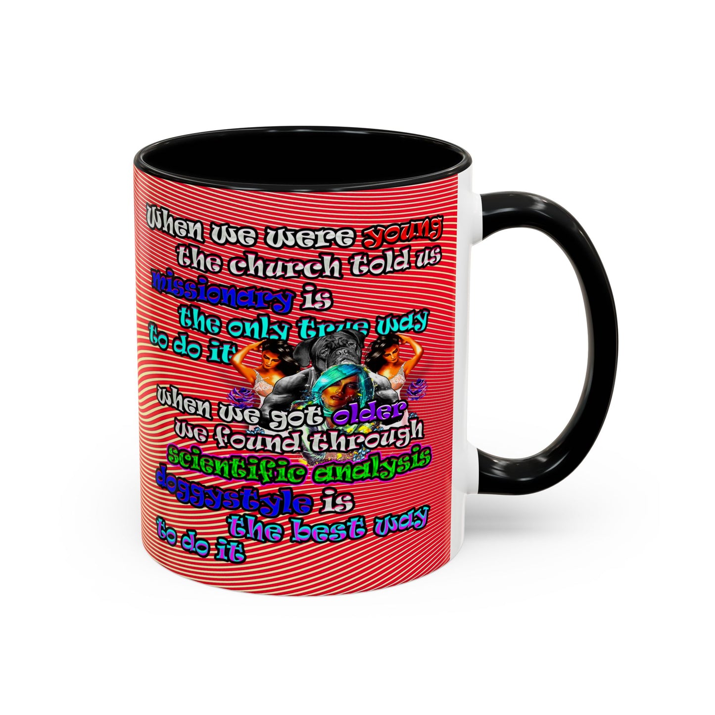 doggystyle - Accent Mug (yellow-orange wave)