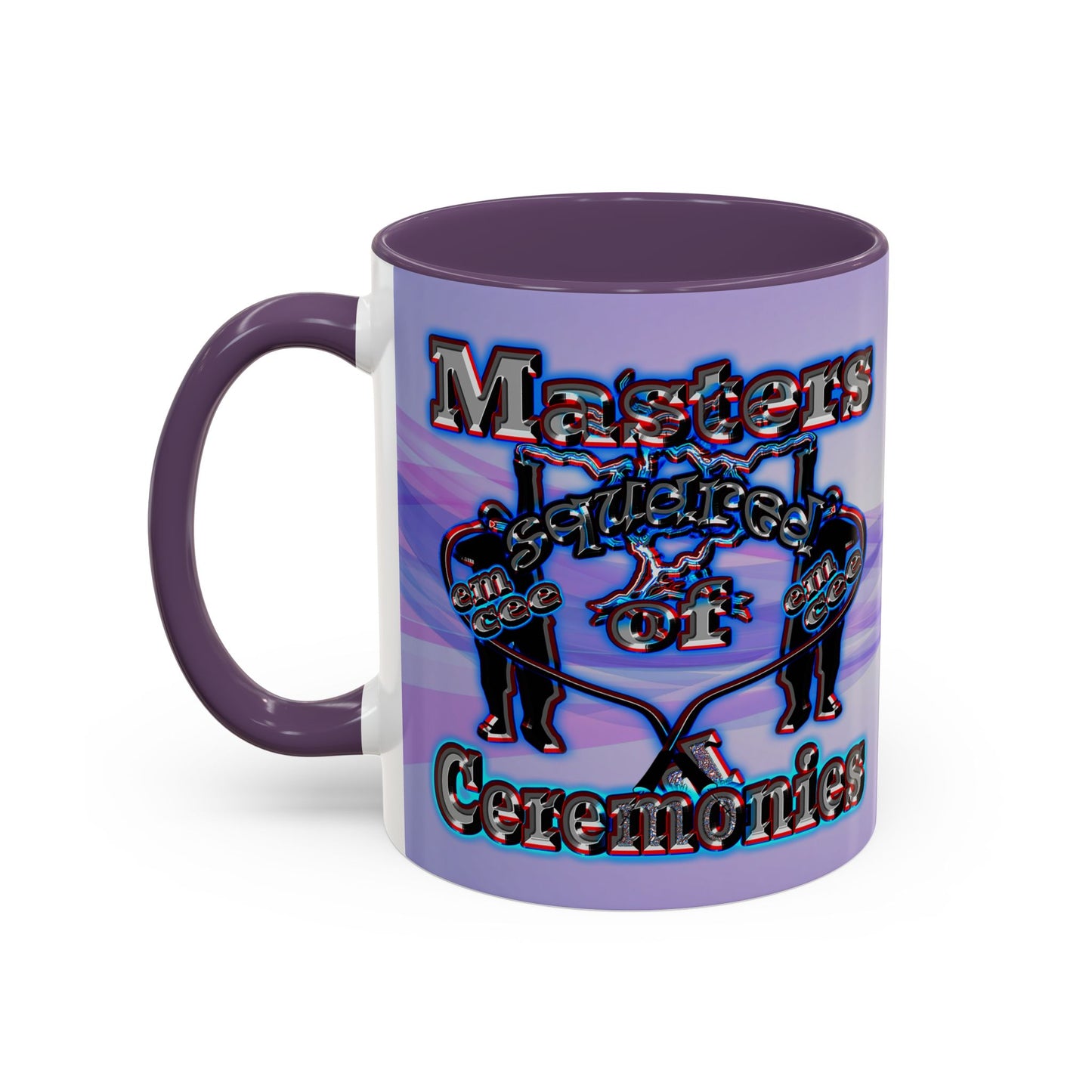 em cee squared - Accent Mug (light blue-pink wave)