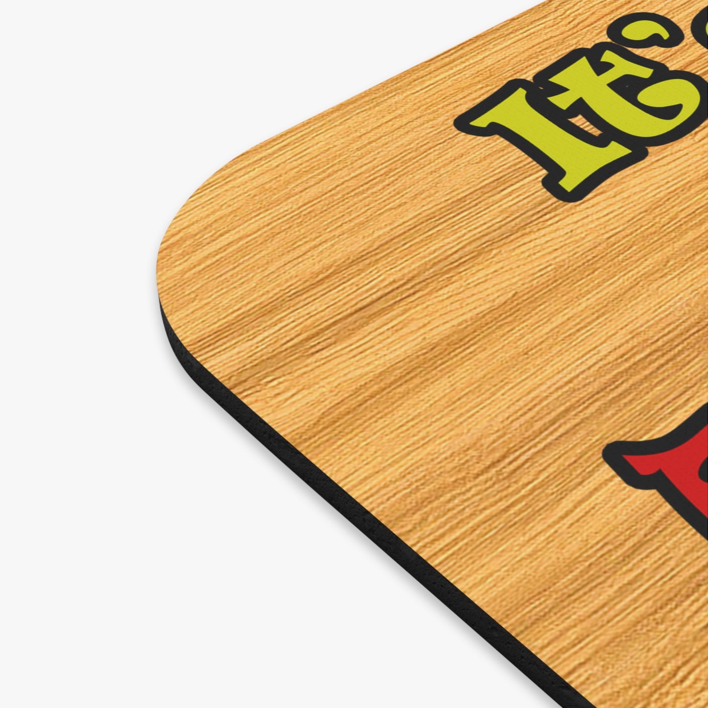 popping like popcorn - Mouse Pad (Rectangle) (butterscotch wood finish)