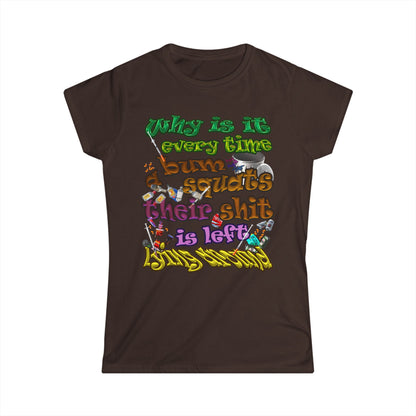 the bum's shit - Women's Softstyle Tee