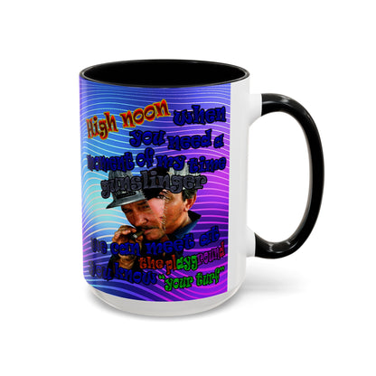 high noon - Accent Mug (purple wave)