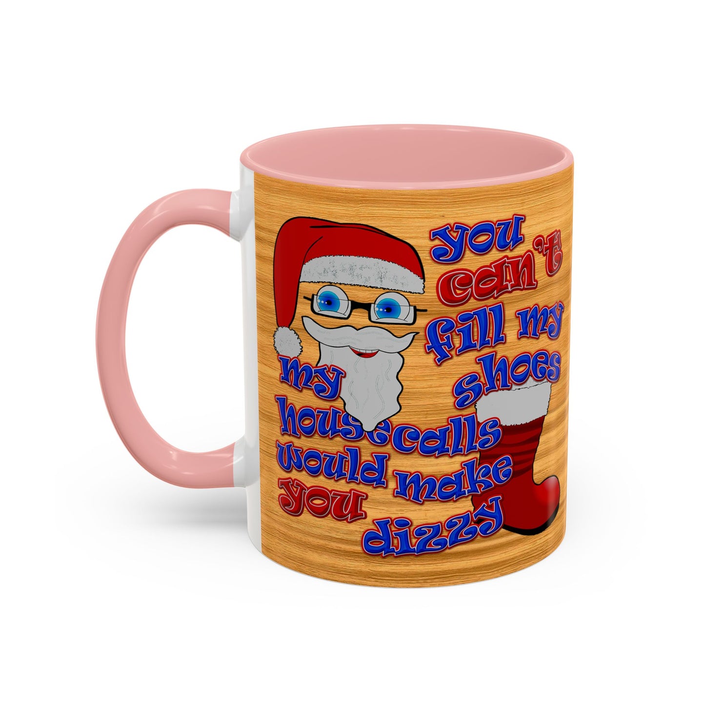 santa's shoes - Accent Mug (butterscotch wood finish)