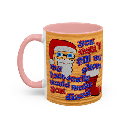 santa's shoes - Accent Mug (butterscotch wood finish)