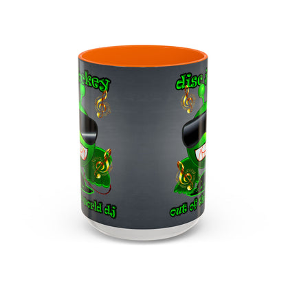 disc jockey - Accent Mug (grey-light grey)