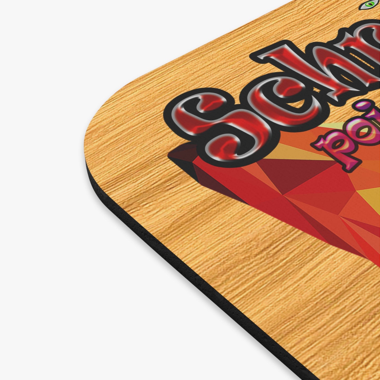 schrodinger's cat - Mouse Pad (Rectangle) (butterscotch wood finish)