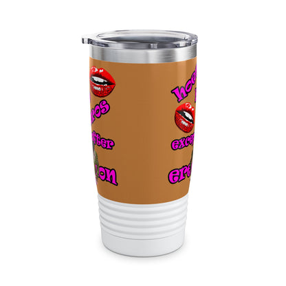 hoes b4 bros - Ringneck Tumbler, 20oz (light brown)