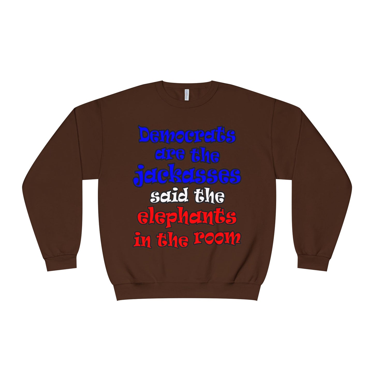 donkeys and elephants - Unisex NuBlend® Crewneck Sweatshirt