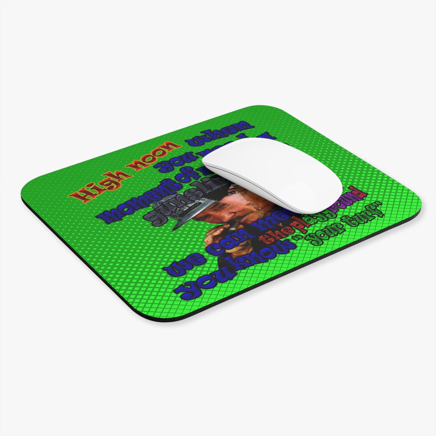 high noon - Mouse Pad (Rectangle) (logo green)
