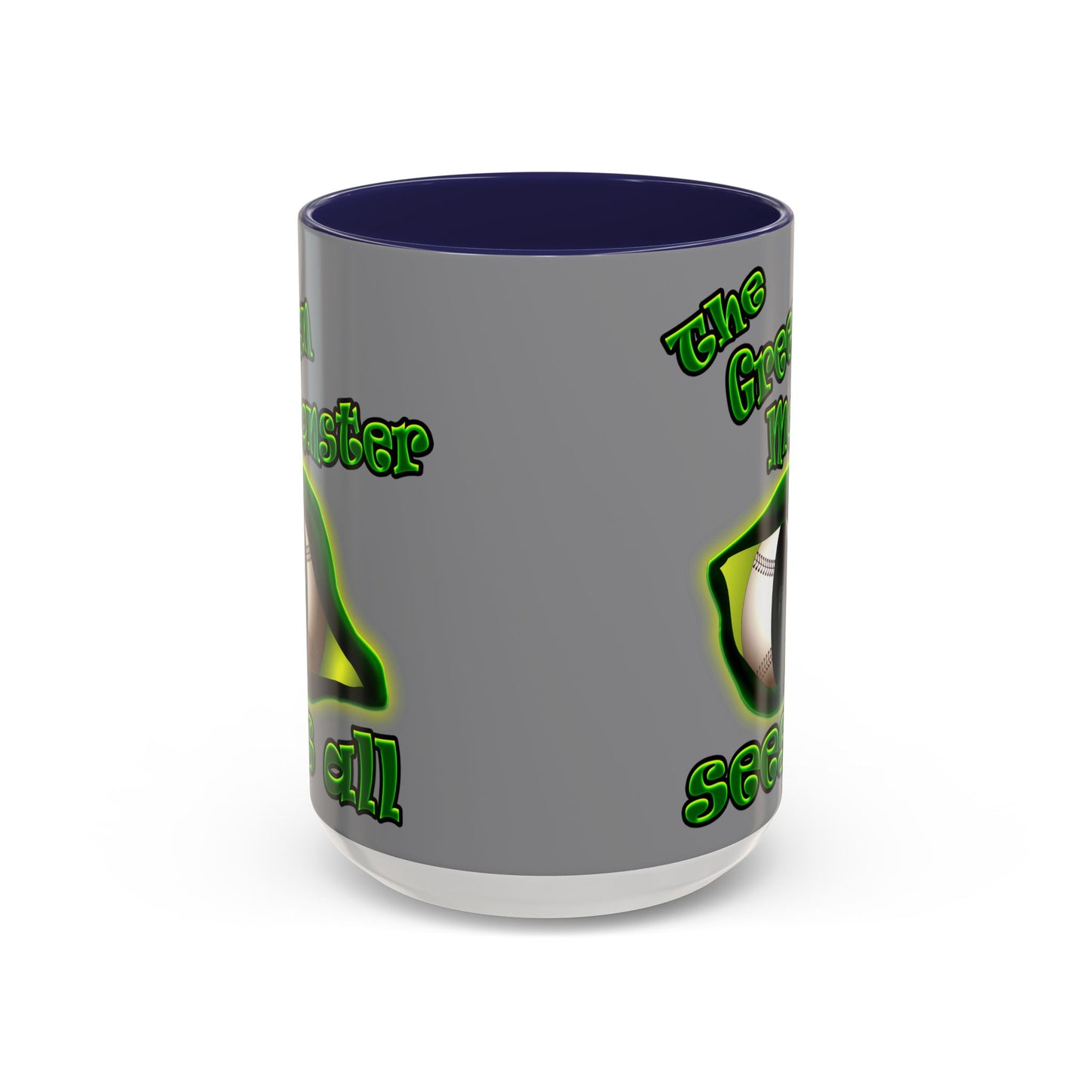green monster - Accent Mug (grey)