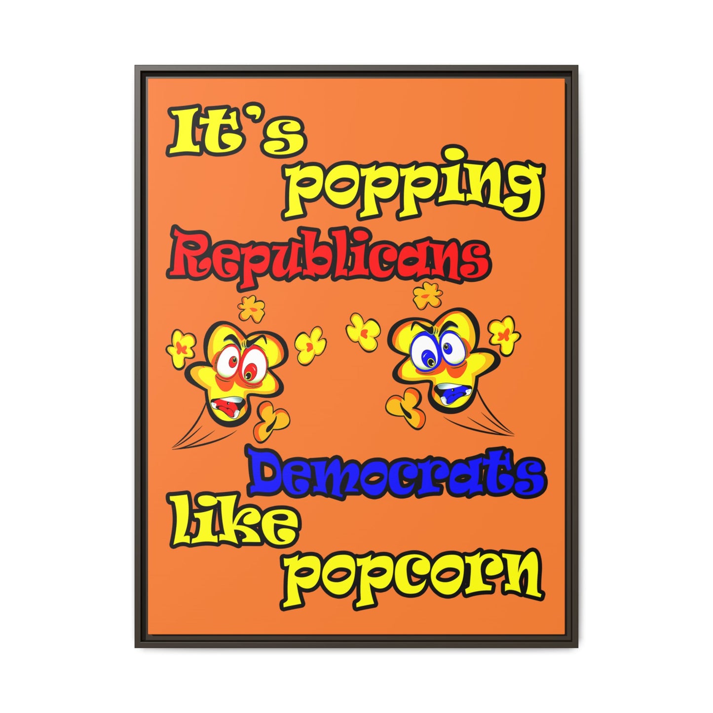 popping like popcorn - framed canvas art (crusta)