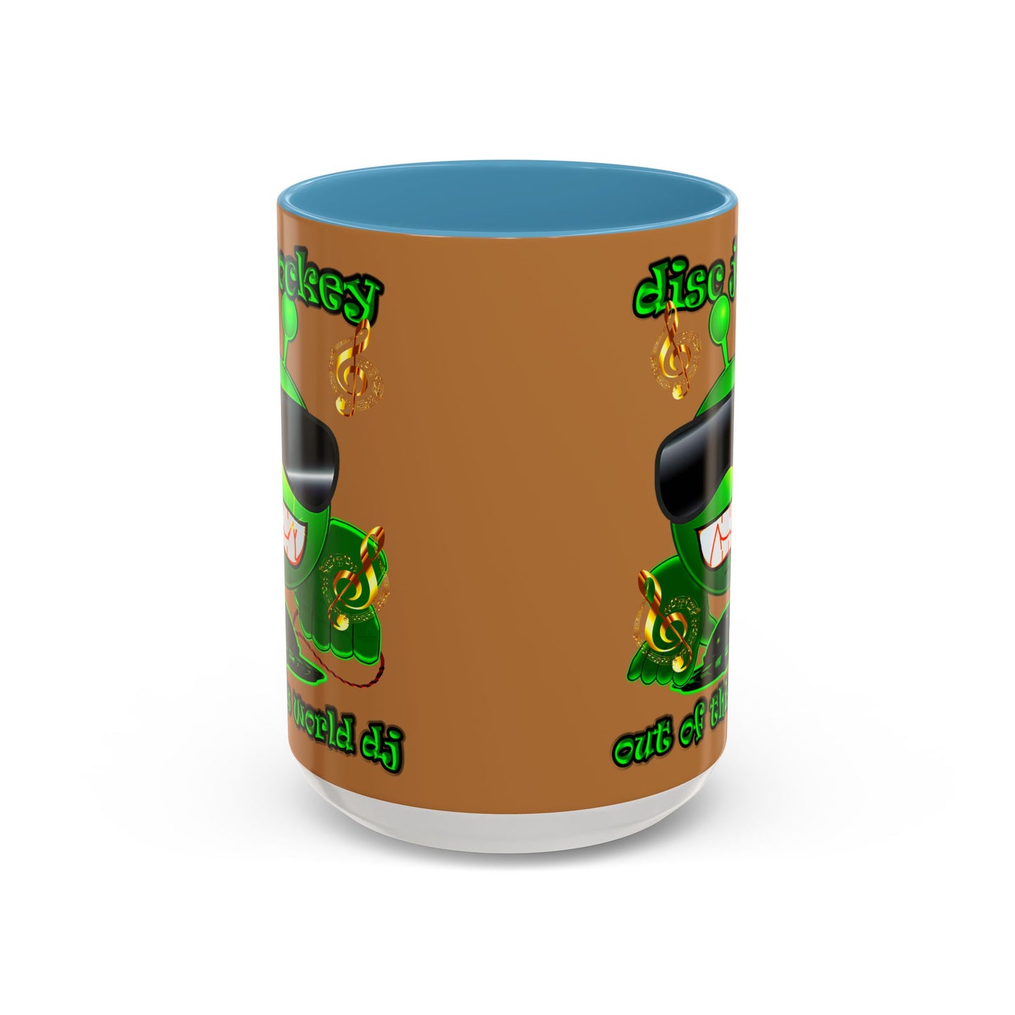 disc jockey - Accent Mug (light brown)