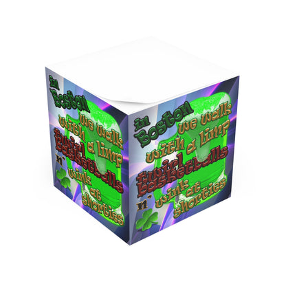 celtic's logo - note cube (grey-pink wave)