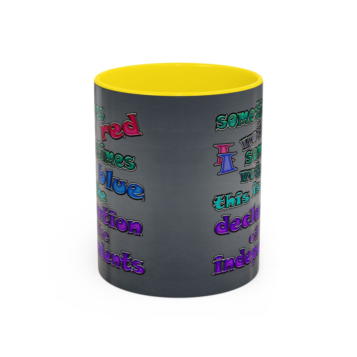 declaration of the independents - Accent Mug (grey-light grey)