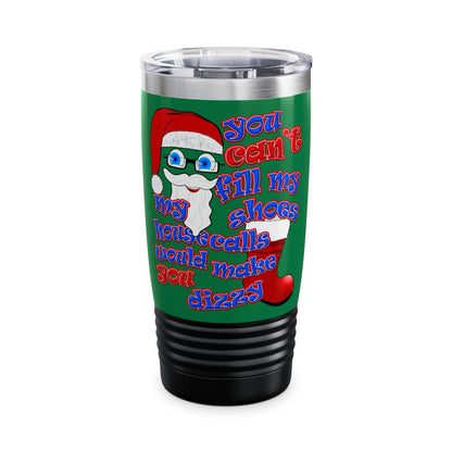 santa's shoes - Ringneck Tumbler, 20oz (dark green)